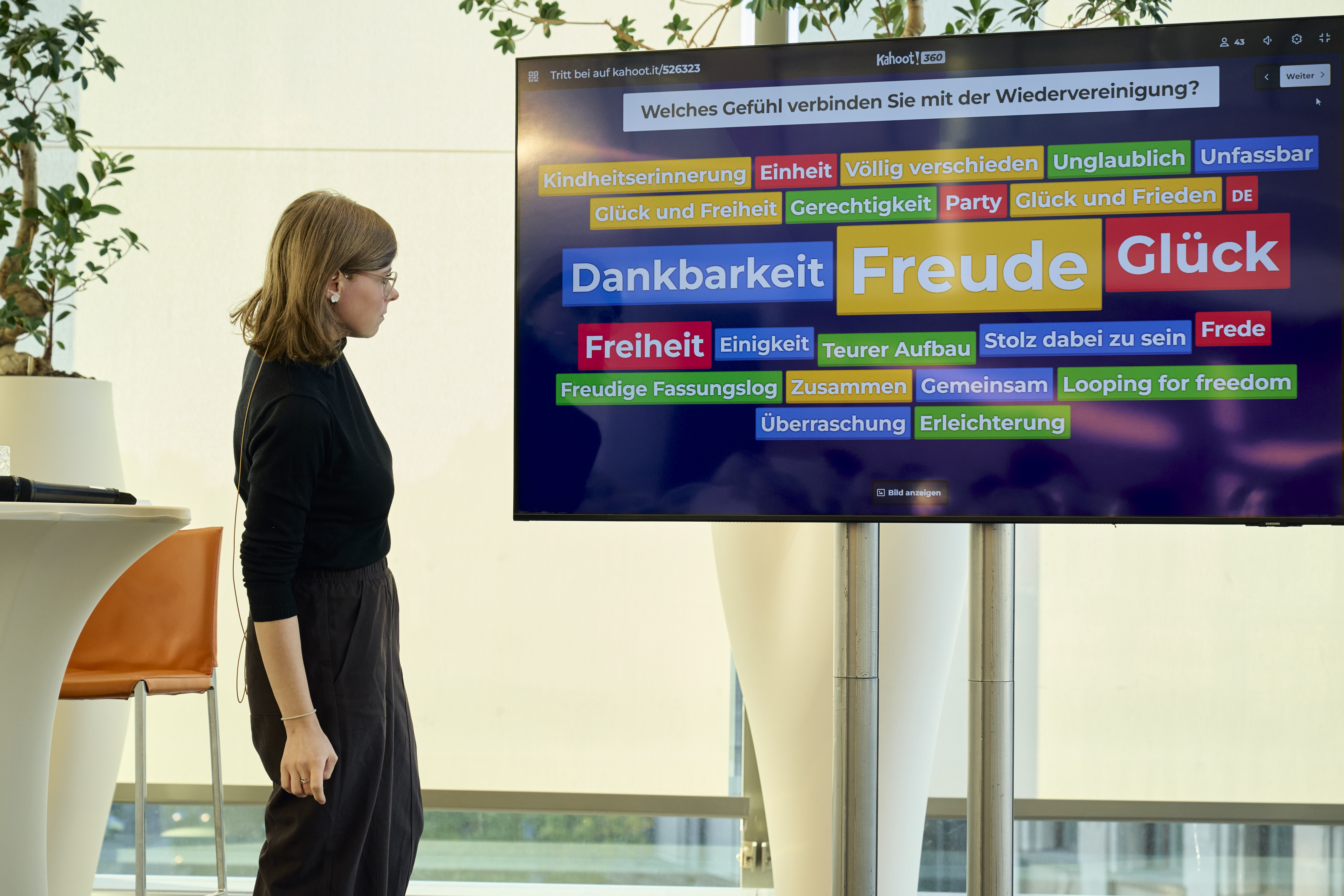 Umfrage unter Gästen: Welches Gefühl verbinden Sie mit der Wiedervereinigung?